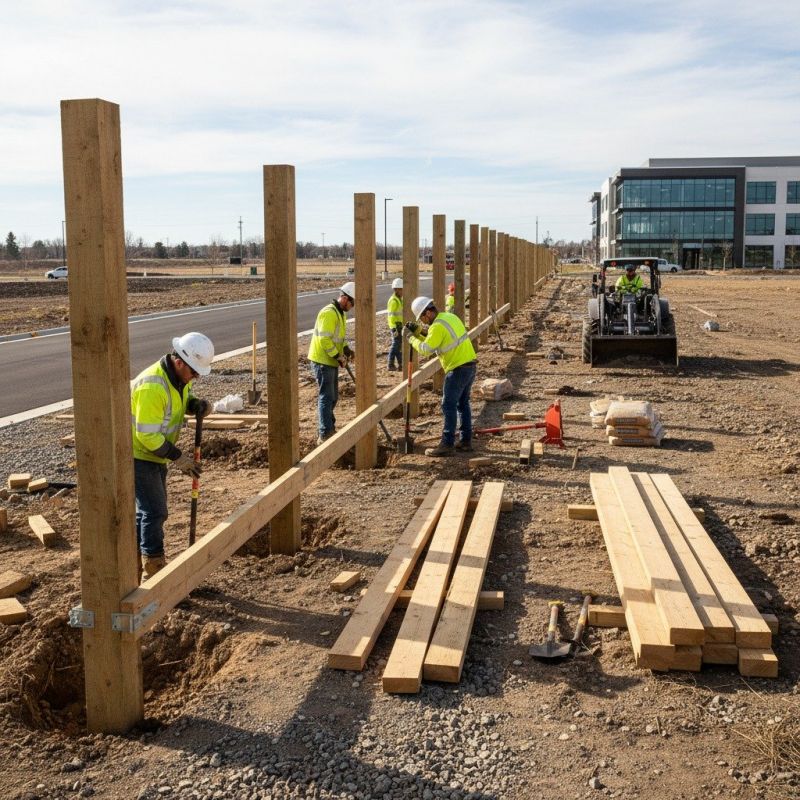 Local Pipe Fence Construction pros at work