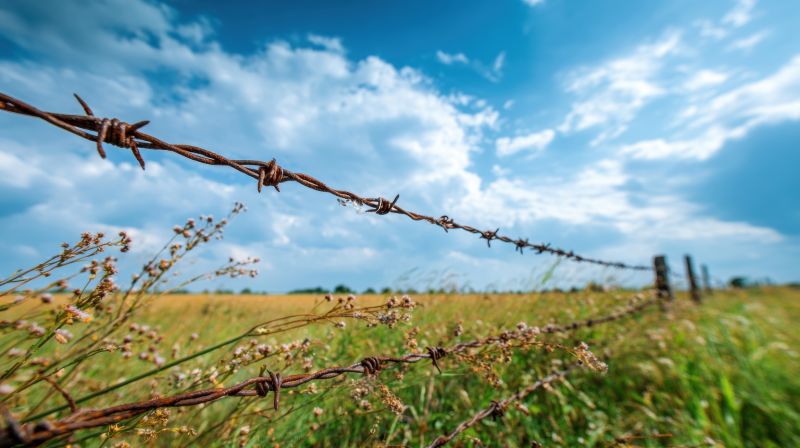 Barbed Wire Fence Replacement